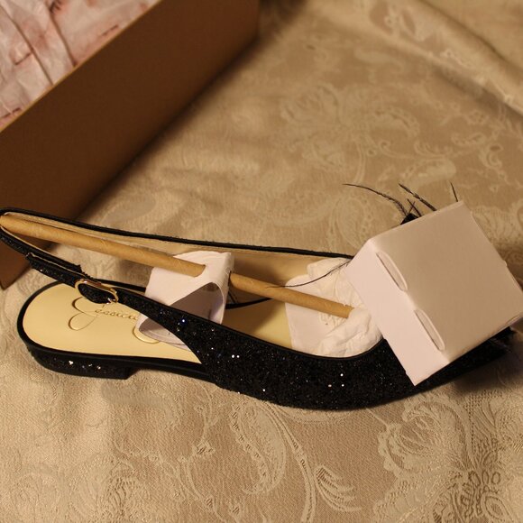 JESSICA SIMPSON Evito Embellished Slingback Flats - Picture 8 of 9